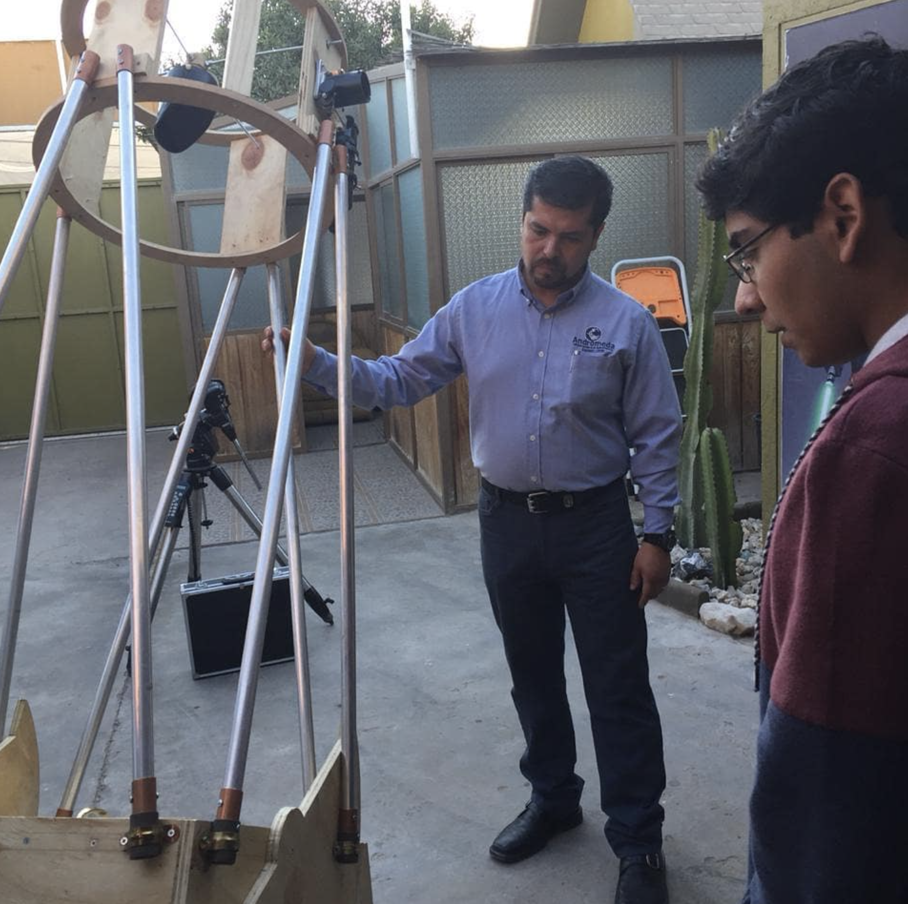 Visits by students undergoing the Andromeda astronomical centre