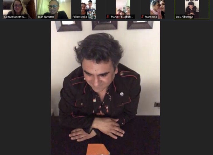 Participants of the online magic workshop at Apacheta Center