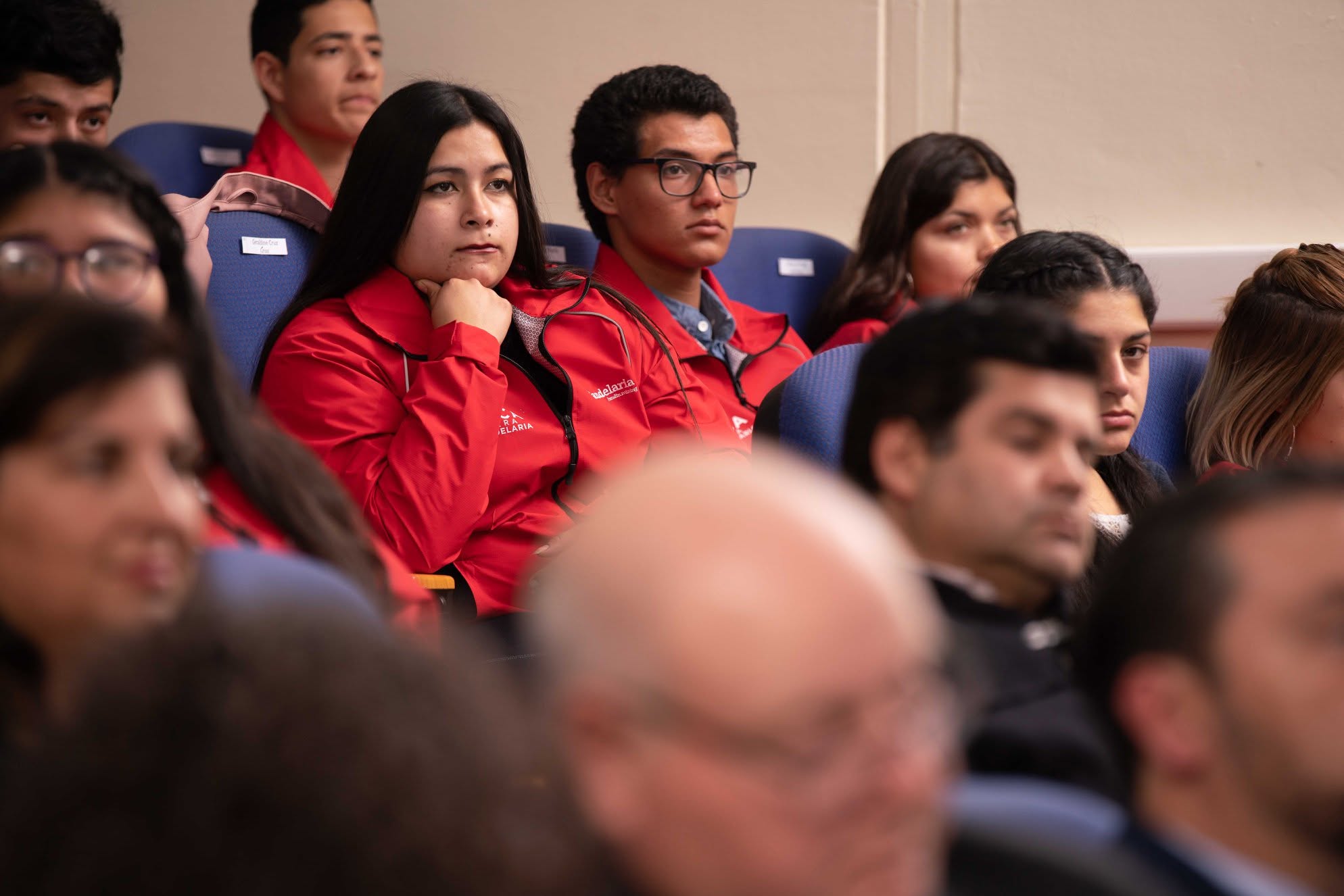 Público estudiantil en una actividad del Programa de Becas Minera Candelaria