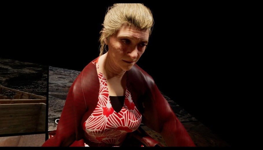 Replay a dark background scene